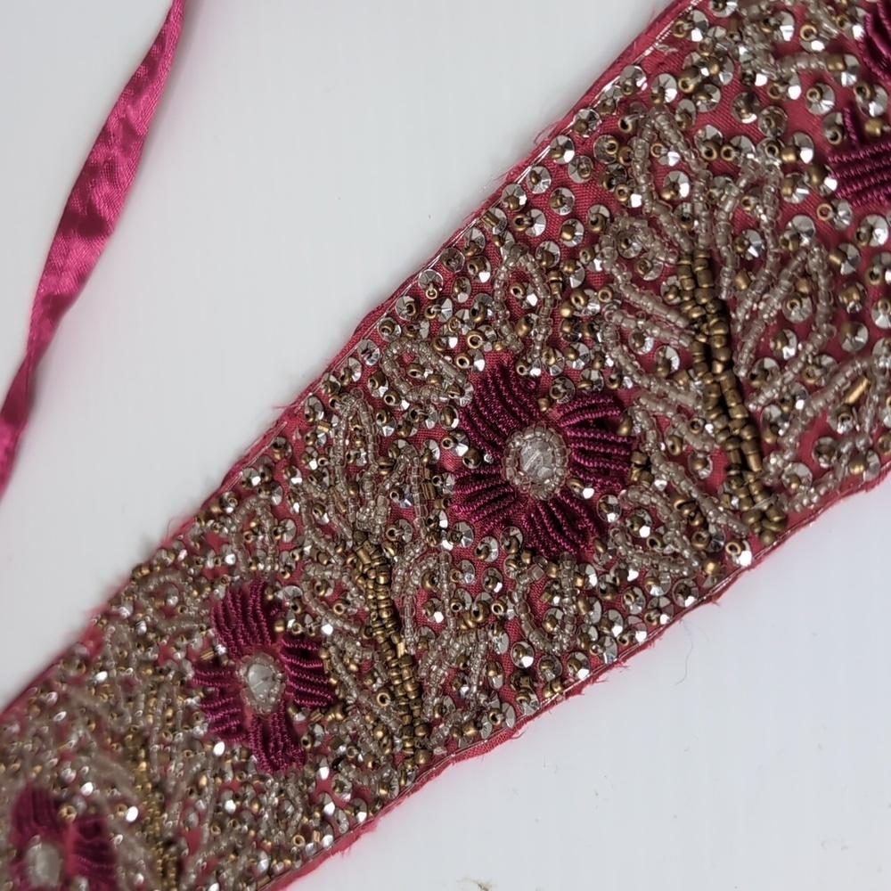 Anthropologie Beaded Belt 67" long - Picture 8 of 9